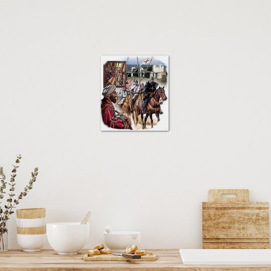 Ausritt der Kreuzritter Poster (Keuken)