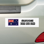 AUSSI GEBOREN EN GETOGEN BUMPERSTICKER (Op auto)