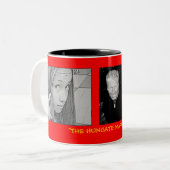 AUSSIE1, EDDIE BW FACE, Hallo onhandig!, "DE H... Tweekleurige Koffiemok (Voorkant links)