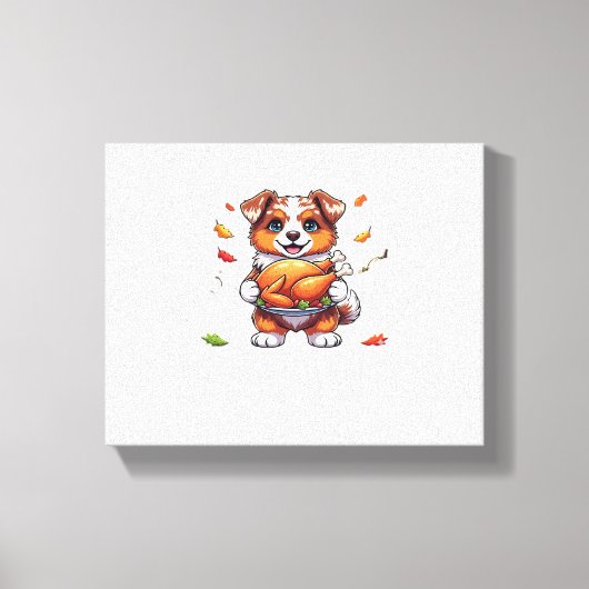 Aussie 178 Thanksgiving Oversized T-shirt.png Canvas Afdruk (Voorkant)