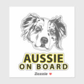 Aussie Aan Boord Sticker (Vel)