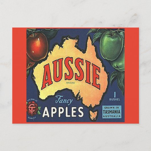 Aussie Apples Briefkaart (Voorkant)