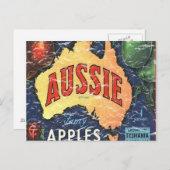 Aussie Apples- noodlijdend Briefkaart (Voorkant / Achterkant)