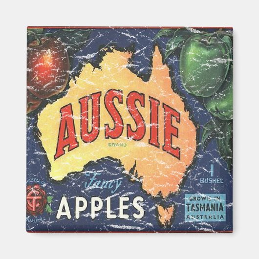Aussie Apples- noodlijdend Magneet (Voorkant)