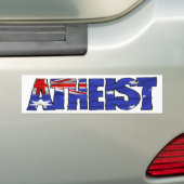 AUSSIE ATHEIST! BUMPERSTICKER (Op auto)