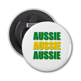 Aussie Aussie Aussie Button Flesopener