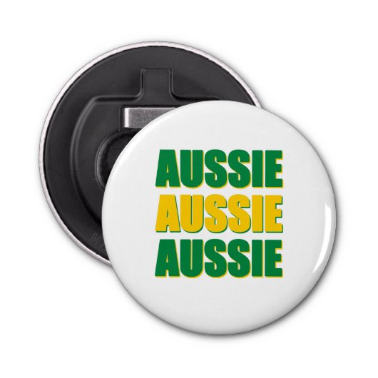 Aussie Aussie Aussie Button Flesopener (Voorkant)