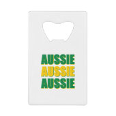 Aussie Aussie Aussie Creditkaart Flessenopener (Voorkant)