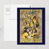 Aussie Aussie Aussie Oi Oi Oi Oi Socceroos Briefkaart (Voorkant / Achterkant)
