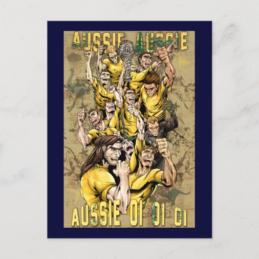 Aussie Aussie Aussie Oi Oi Oi Oi Socceroos Briefkaart (Voorkant)