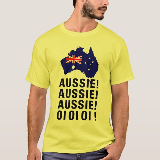 Aussie Aussie Aussie Oi Oi Oi Oi T-shirt (Voorkant)