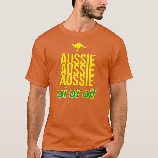 AUSSIE AUSSIE AUSSIE OI OI OI T-SHIRT (Voorkant)