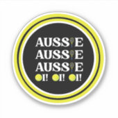 Aussie Aussie Aussie Tennis Sticker (Voorkant)