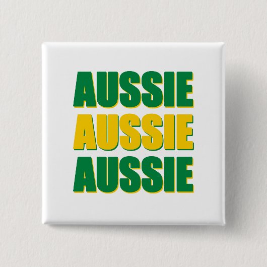Aussie Aussie Aussie Vierkante Button 5,1 Cm (Voorkant)
