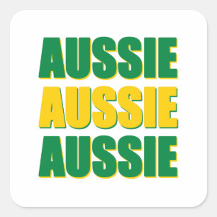 Aussie Aussie Aussie Vierkante Sticker