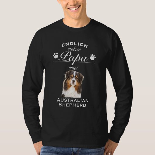 Aussie Aussie Dog Australian Shepherd T-shirt (Voorkant)