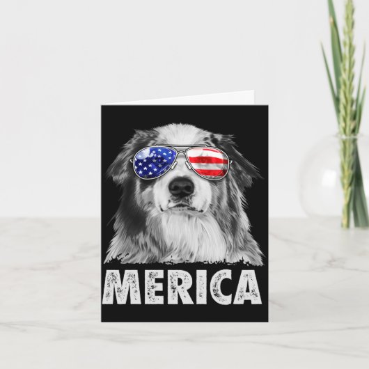 Aussie australian shepherd 4 juli Amerika Kaart (Voorkant)