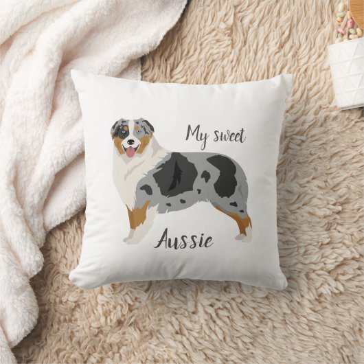 Aussie. Australian Shepherd Kussen (Deken)