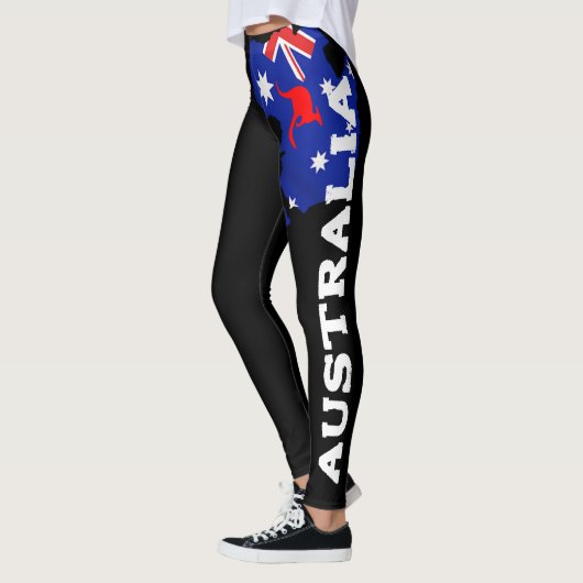 Aussie Australië Vlag Leggings voor Dames & Meisje (Links)
