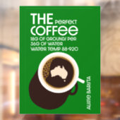 Aussie Baristas Raamsticker (Vel 2)