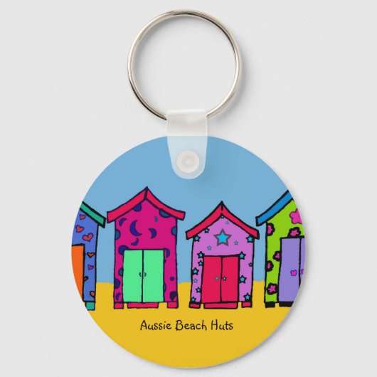 Aussie Beach Huts sleutelhanger (Voorkant)
