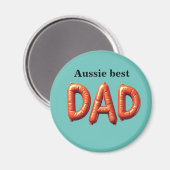 Aussie Best Dad Magneet (Voorkant / Achterkant)