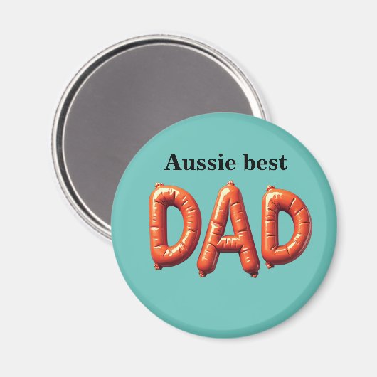 Aussie Best Dad Magneet (Voorkant / Achterkant)