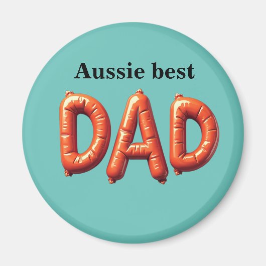 Aussie Best Dad Magneet (Voorkant)