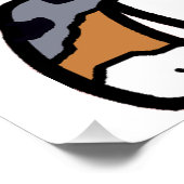 aussie blue merle cartoon poster (Hoek)