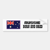 AUSSIE BORN EN BRED BUMPERSTICKER (Voorkant)