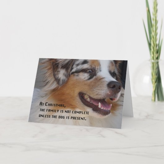 Aussie cadeau feestdagen kaart (Voorkant)