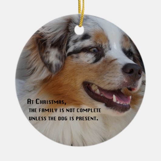 Aussie cadeau keramisch ornament (Voorkant)