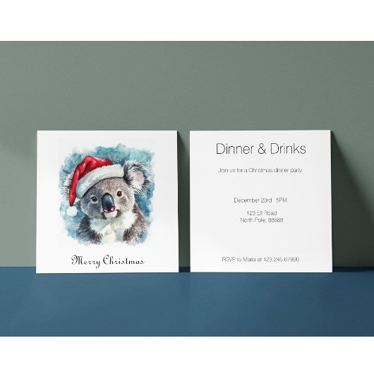 Aussie Christmas Cheer, Koala Beer op maat Kaart