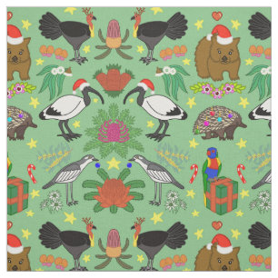 Aussie Christmas Fabric Stof