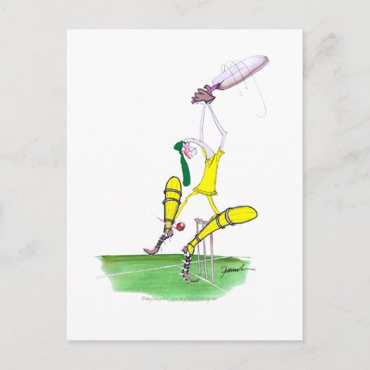 aussie cricket nutmeg, tony fernandes briefkaart (Voorkant)