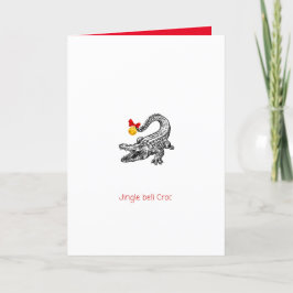 Aussie Crocodile-kerstkaart Kaart