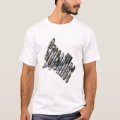 Aussie Crocodile Logo en Croc, Mannen Wit T-shirt (Voorkant)