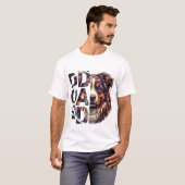Aussie Dad - Australian Shepherd T-shirt (Voorkant volledig)