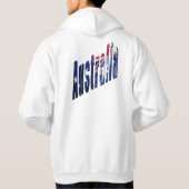 Aussie Dimensional Logo, Mannen White Hoodie (Achterkant)
