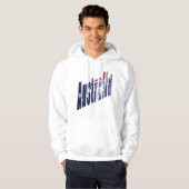 Aussie Dimensional Logo, Mannen White Hoodie (Voorkant volledig)