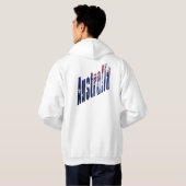 Aussie Dimensional Logo, Mannen White Hoodie (Achterkant volledig)