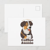 Aussie Dog Coffee Briefkaart (Voorkant / Achterkant)