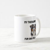 Aussie Dog Therapist Grappig Quote koffie Mok (Voorkant rechts)