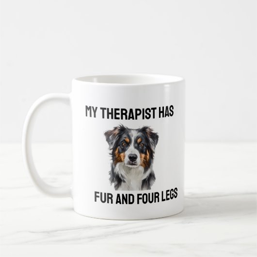 Aussie Dog Therapist Grappig Quote koffie Mok (Links)