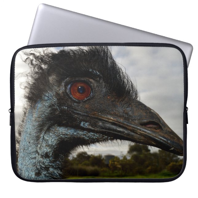 Aussie Emu Attraction Laptop Sleeve (Voorkant)