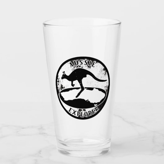 Aussie Explorer in grunge Glas (Voorkant)