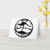 Aussie Explorer in grunge Kaart (Gele Bloem)