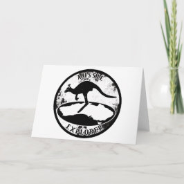 Aussie Explorer in grunge Kaart