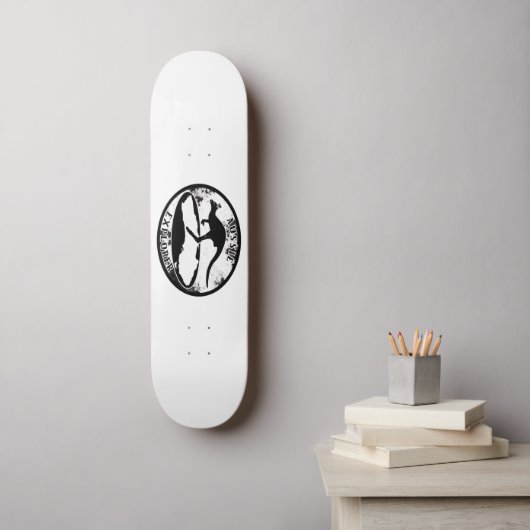 Aussie Explorer in grunge Persoonlijk Skateboard (Muurkunst)