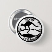 Aussie Explorer in grunge Ronde Button 5,7 Cm (Voorkant /achterkant)
